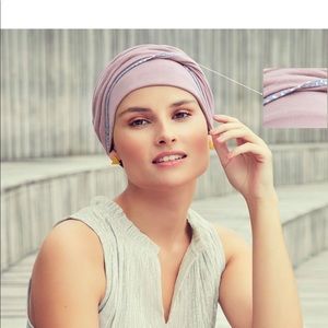 Viva Headwear Emmy 2 Piece Turban Rose/Glitter